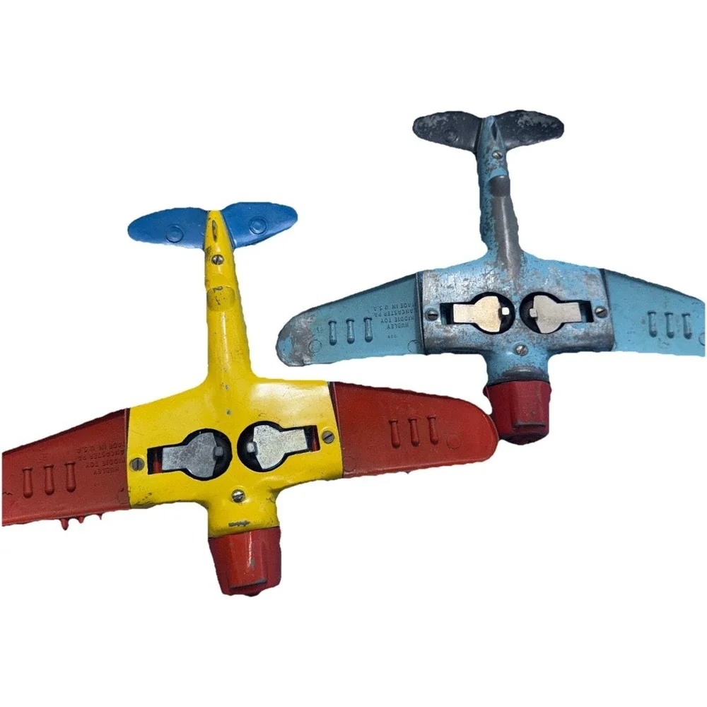 Vintage Hubley Kiddie WWll Navy Fighter Bomber Diecast Airplane Planes